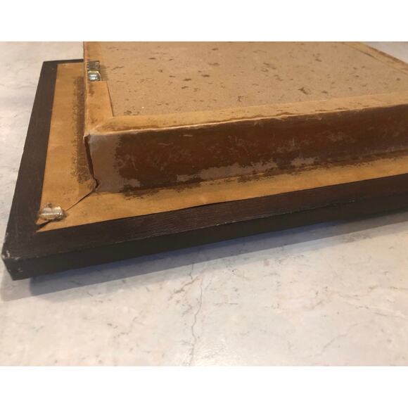 Vintage African Wood Carved Zebra Head in shadowbox frame Tribal Art 9 x 10.75” - Picture 7 of 8